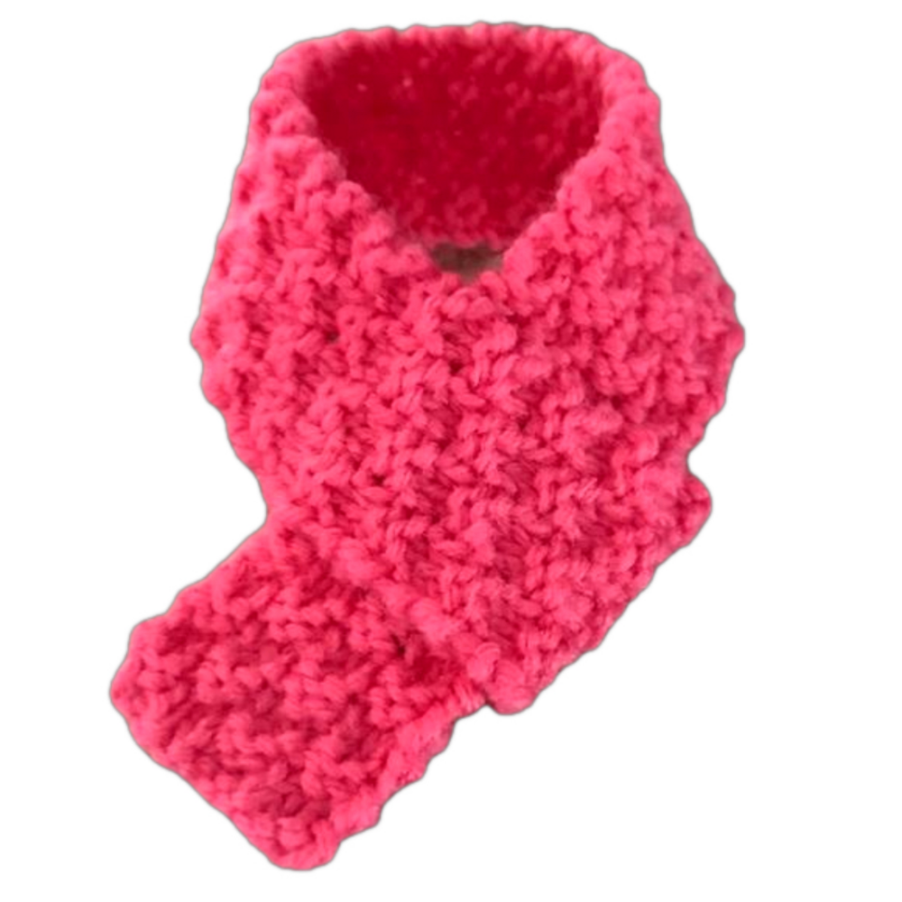 XXS Dog Scarf Hand Knitted